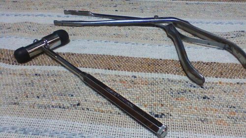 Medical Instruments Bard-Parker Forceps Navane Reflex Hammer