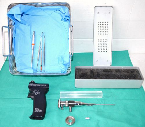 3m agee 81014 carpal tunnel release system / endoscope, 4 instruments &amp; case for sale