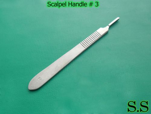 6ea SCALPEL KNIFE HANDLE #3 New Surgical Instruments