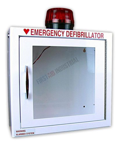 Recessed aed cabinet - 14&#034; x 14&#034; x 7&#034; - alarm - strobe - standard finish for sale