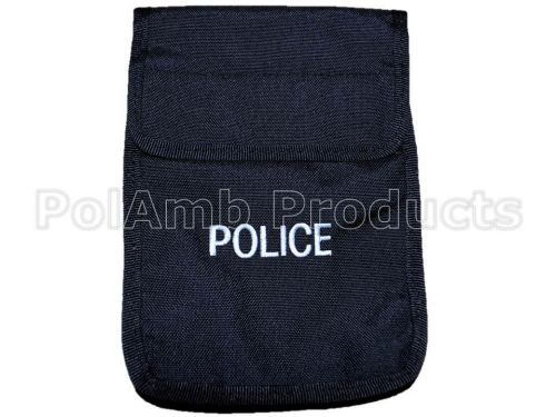 Black Tactical Utility Pouch (XL) with POLICE Embroidered for Officers PCSO 999