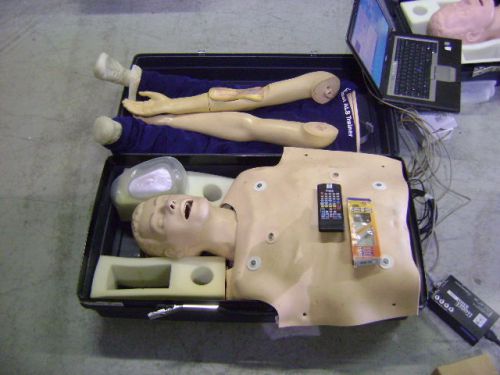 LAERDAL ALS SKILLMASTER MANIKIN HEARTSIM 4000 INTUBATION AIRWAY EKG EMS ACLS