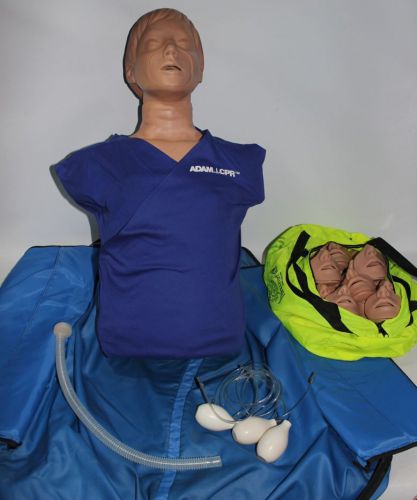 Simulaids Adam CPR Training Dummy Manikin + 32 Extra Mouthpieces