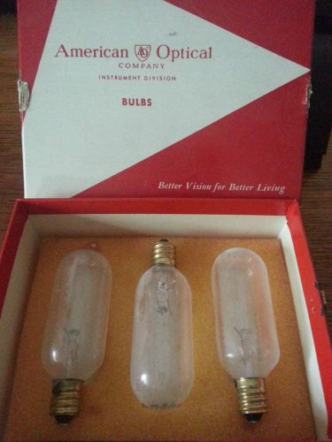 Three Ophthalmometer Target Illumination Bulbs - AO