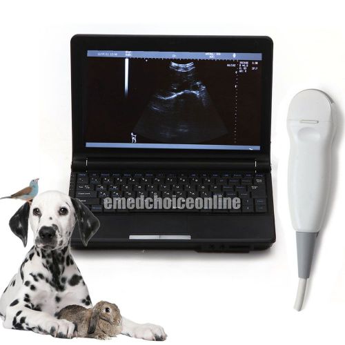 Veterinary laptop digital ultrasound scanner system + micro_convex + vga + 3d for sale