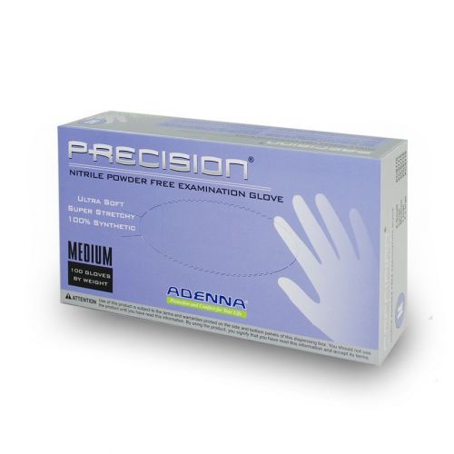Adenna Precision Violet Nitrile Exam Gloves, PF, Medium CS/1000