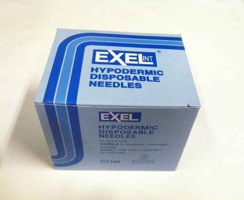 Exel Hypodermic Needles 25G x 1  1/2&#034;, REF 26406, 100/Box, Exp. 2018-09