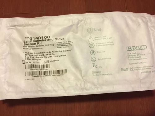 4- bard catheter and glove suction kit 0140100 for sale