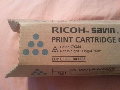 GENUINE Ricoh 841281 Cyan Laser Toner Cartridge MP C2550 / C9025 / LD525C NIB