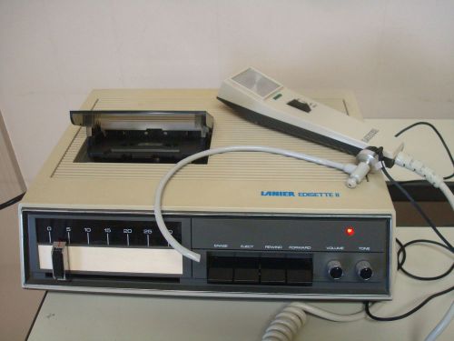 Vintage lanier edisette ii dictating cassette recorder machine for sale