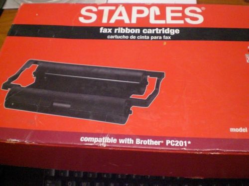 STAPLES Brand Fax Ribbon Cartridge - Model # SFB-35c   for BROTHER PC201
