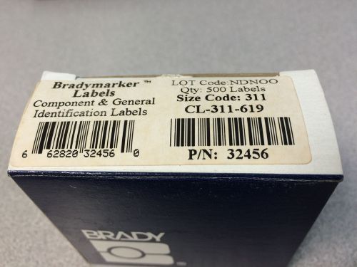 Brady cl-311-619 1.5x0.5&#034; permanent polyester, 500/roll, id pro + *new in box* for sale