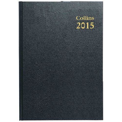 Collins A4 Two Pages to a Day Big Diary for 2015 - Black