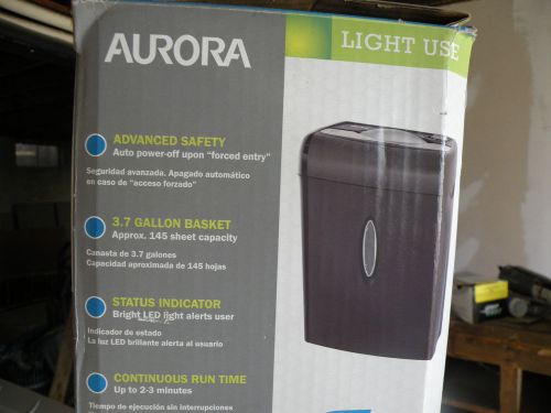 Aurora Light Use 6 Sheet Crosscut Paper Shredder NIB NR