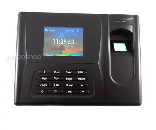 Realand ZDC20 TFT Fingerprint Time Clock Attendance Employee ID Card Reader USB