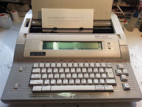 Smith Corona PWP 1200 5N typewriter word processor H correction w/ Book ,Manual
