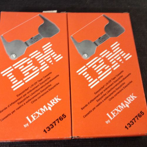 Lot of 2 IBM Easystrike Lift-Off Tape Cartridge by Lexmark 1337765 NEW in Box