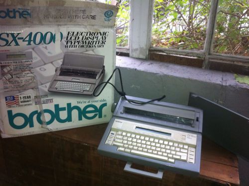 Brother SX 4000 electronic typewriter original box LCD