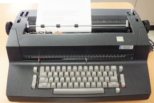 Black IBM Selectric II Typewriter With Tan Cover Courier 12