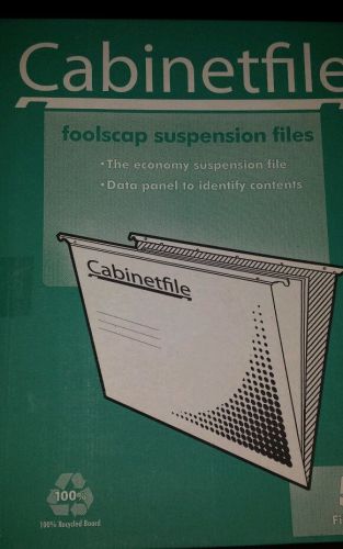 Box of 50 x New Cabinetfile Foolscap Suspension Files 150 sheet capacity