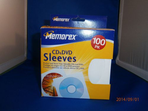Memorex CD &amp; DVD sleeves, 100 pack