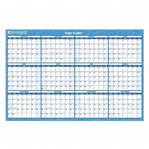Wall Calendar 2015, Horizontal Erasable and Reversible, 48 x 32 Inches PM30028