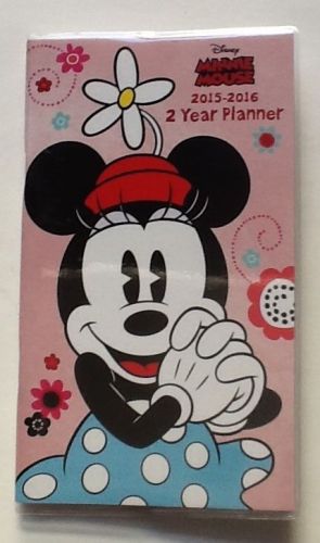 Minnie Mouse 2014 to 2015 2 Year Monthly Planner Purse Size Stocking Stuffer NEW