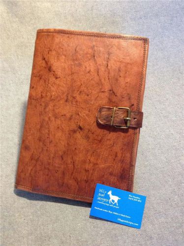 Handmade goat leather a4 book cover bcda4 ipad cover notebook folder compendium for sale