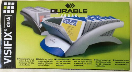 Durable Durable VISIFIX Desk Business Card File, 100 Pockets, A-Z Guides