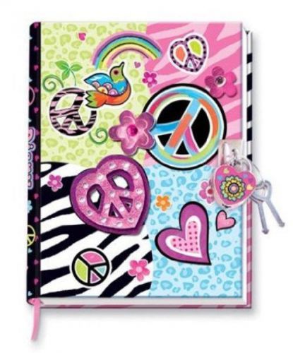 Diary Peace Notebook w/ Lock &amp; Keys