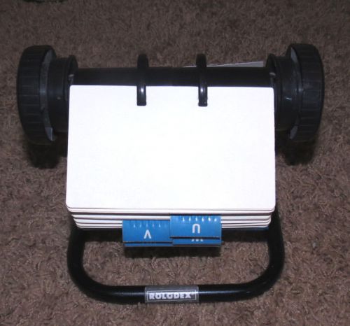 ROLODEX Card File Rotary Metal Base Spin