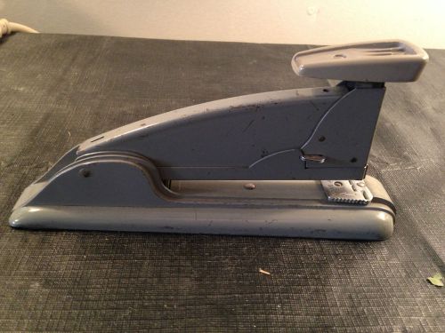 Vtg Swingline Speed Stapler #4 Grey USA Retro Machine Age Art Deco Steampunk Era
