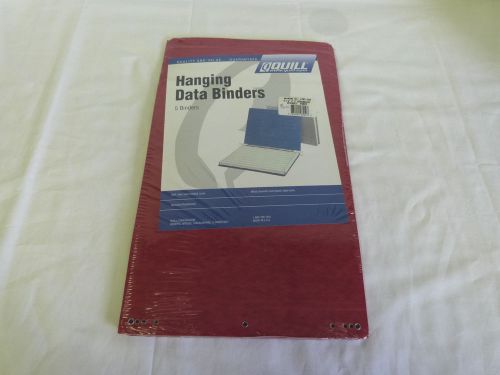Brand New Quill Hanging Data Binder in Red for 3-part computer paper
