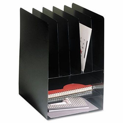 SteelMaster Compact Combo Organizer, Eight Sections, Steel, Black (MMF2645VHBK)