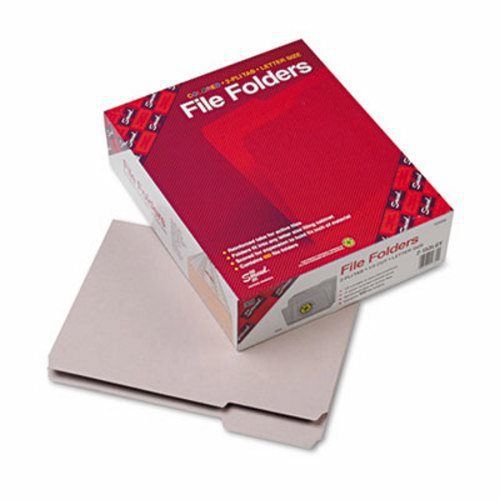 Smead File Folders, 1/3 Cut, Letter size, Gray, 100 per Box (SMD12334)
