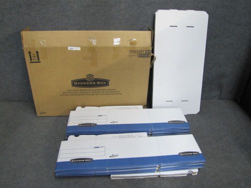 Fellowes Bankers Box 0063101 24&#034; Letter Presto Storage Boxes *New Lot of 12*