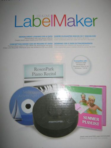 Cd/dvd labelmaker memorex software import clipart files 1500 images inserts for sale