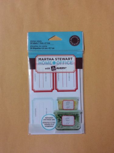 Martha Stewart Home Office Kitchen Labels, Rectangle border - 24 labels