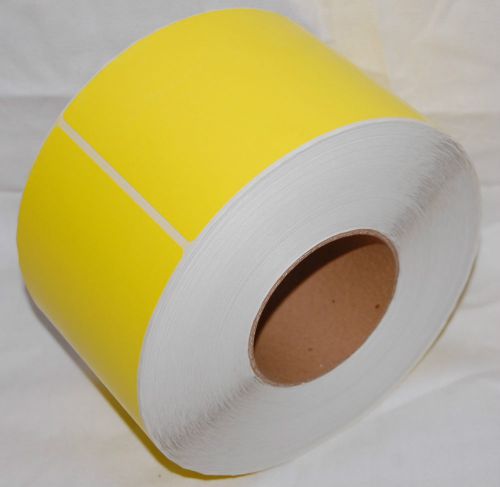 **yellow thermal labels transfer large roll 1150 labels** great deal!!! for sale