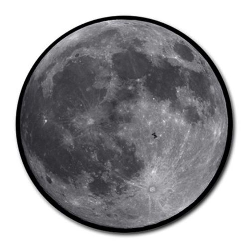 Moon From Space Round Mousepad Free Shipping