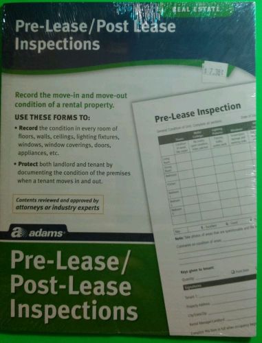 Real estate, pre lease, post lease. Inspection