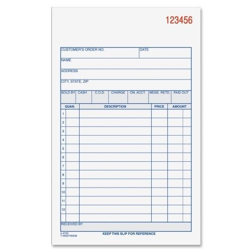 Adams carbonless sales order books - 50 sheet(s)3 part - 7.18&#034; x 4.18&#034; - 1ea for sale