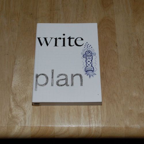 STEPHANIE BREED WRITE PLAN AND DOODLE $8.95 COVER LOT OF 3 NOTE PAD SKETCH BOOK