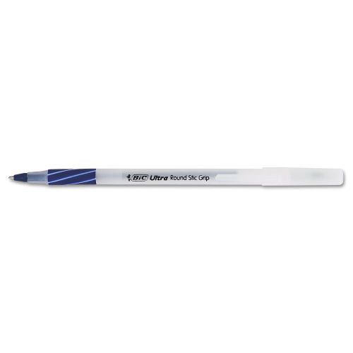 Bic ultra round stic grip ballpoint pens - blue - medium point - 36 total pens! for sale