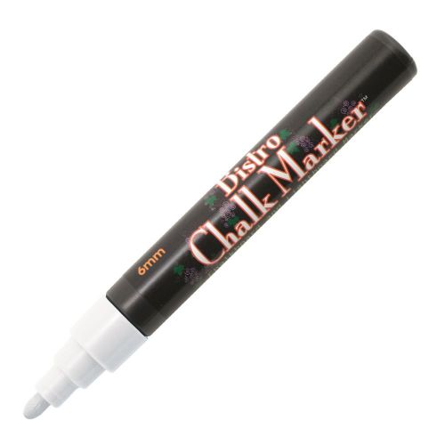 Marvy Bistro Chalk Marker, White Bullet Tip ( 480-0) - 6/pk