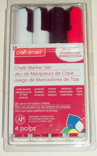 Craft Smart Chalk Marker Set,  4PK.Commercial  NIP