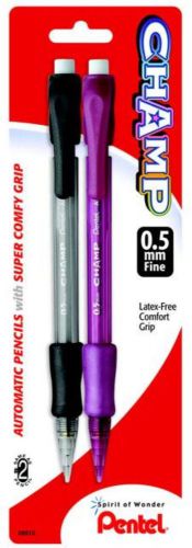 Pentel Champ Mechanical Pencil (0.5mm) 2 Pack Carded