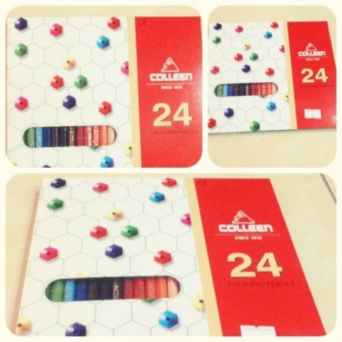 New Colleen Pencils 1 box 24 colors.Color, Smooth Texture and not Easily Broken.