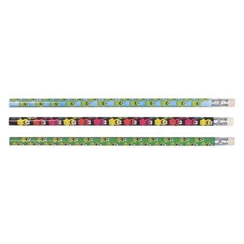 12  ~ Frog Pencils ~ Assorted Colors ~ 7.5&#034; with Eraser Tops ~  Party Favors