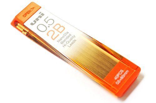Uni NanoDia Low-Wear Pencil Lead - 0.5 mm - 2B(Japan Import)
